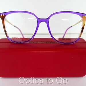 CAROLINA HERRERA HER 0165 CLEAR VIOLET HAVANA C: MK2 53-16-145 Eyeglasses Frames